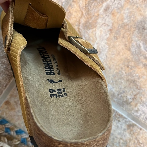 Birkenstock Boston Suede Embossed Clogs Size 8 NEW - Picture 16 of 16
